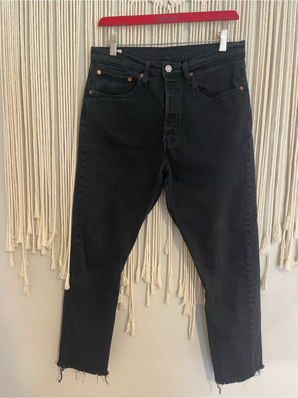 Levi's Black Cropped High-Rise Women's Jeans